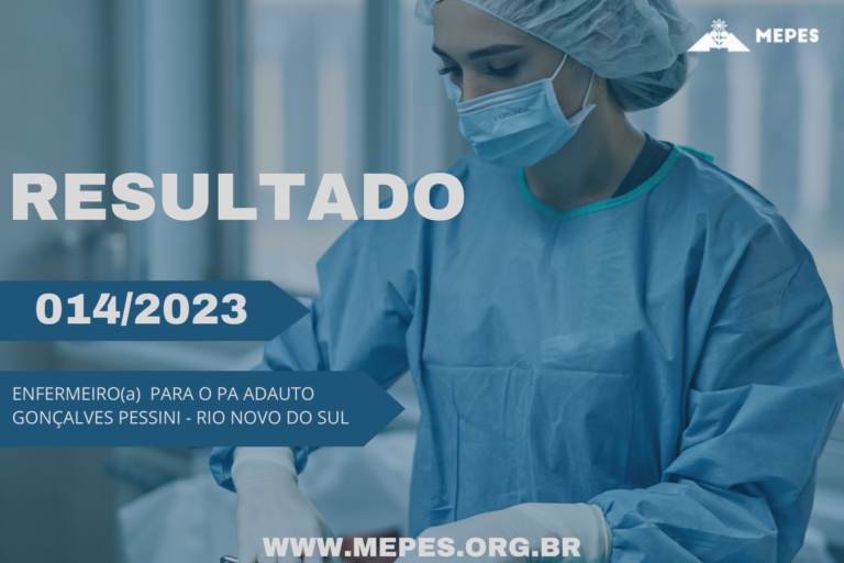 Leia mais sobre o artigo RESULTADO DO PROCESSO SELETIVO 014/2023